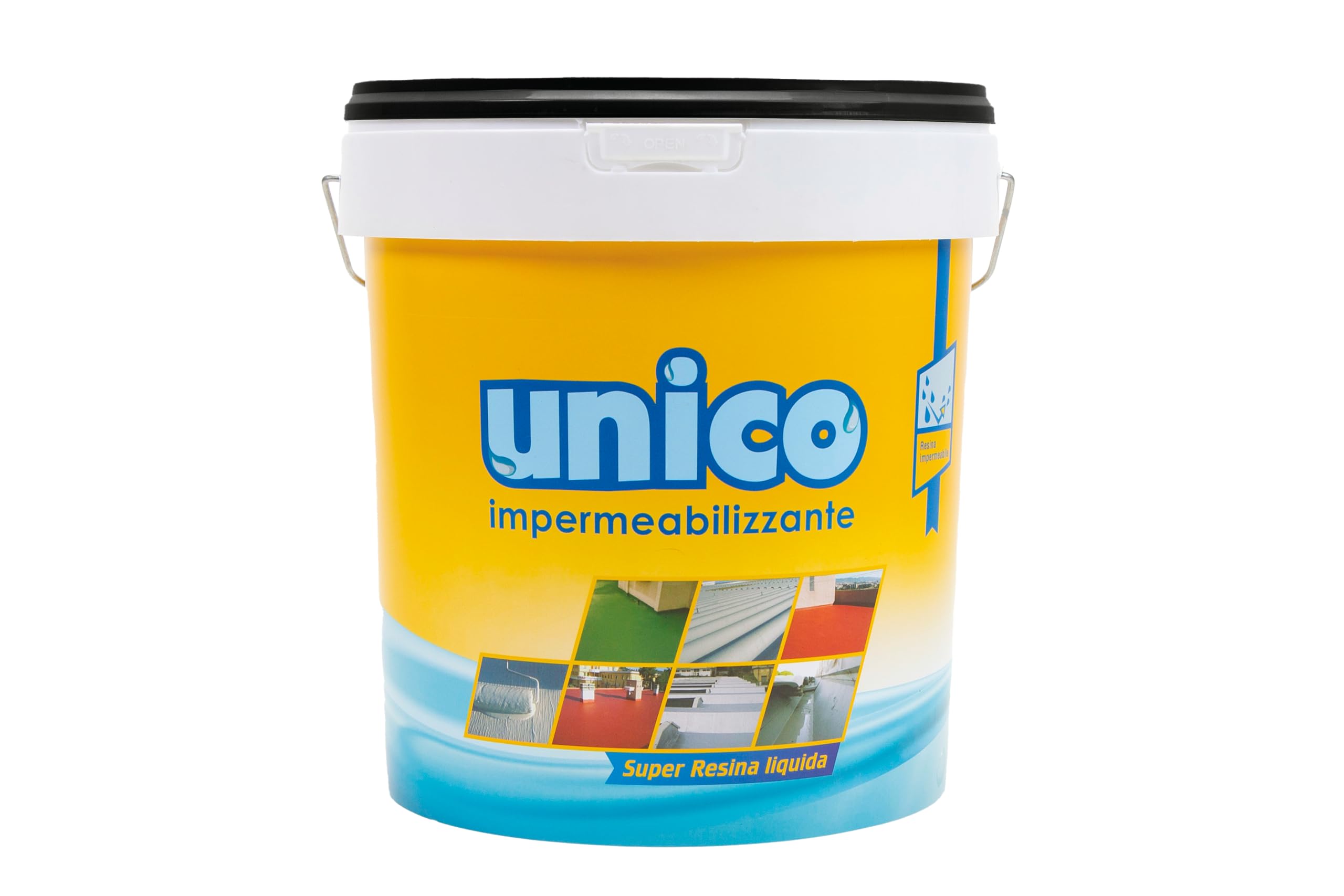 ICOBIT Unico - Super resina liquida impermeabilizzante, Nero, 10 kg