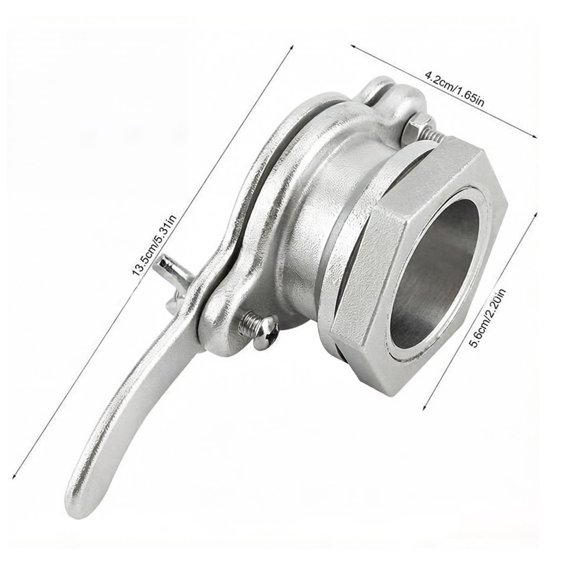 Vanne d'extraction de miel en acier inoxydable pour extracteur – Vanne d'extraction de miel 304 avec joint anti-fuite pour un contrôle précis, outil 'apiculture, portail