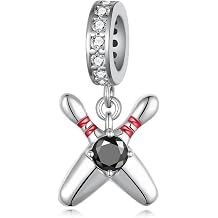 925 Sterling Silver Sport Charms for Bracelet Necklace Sports Jewelry Gifts for Women