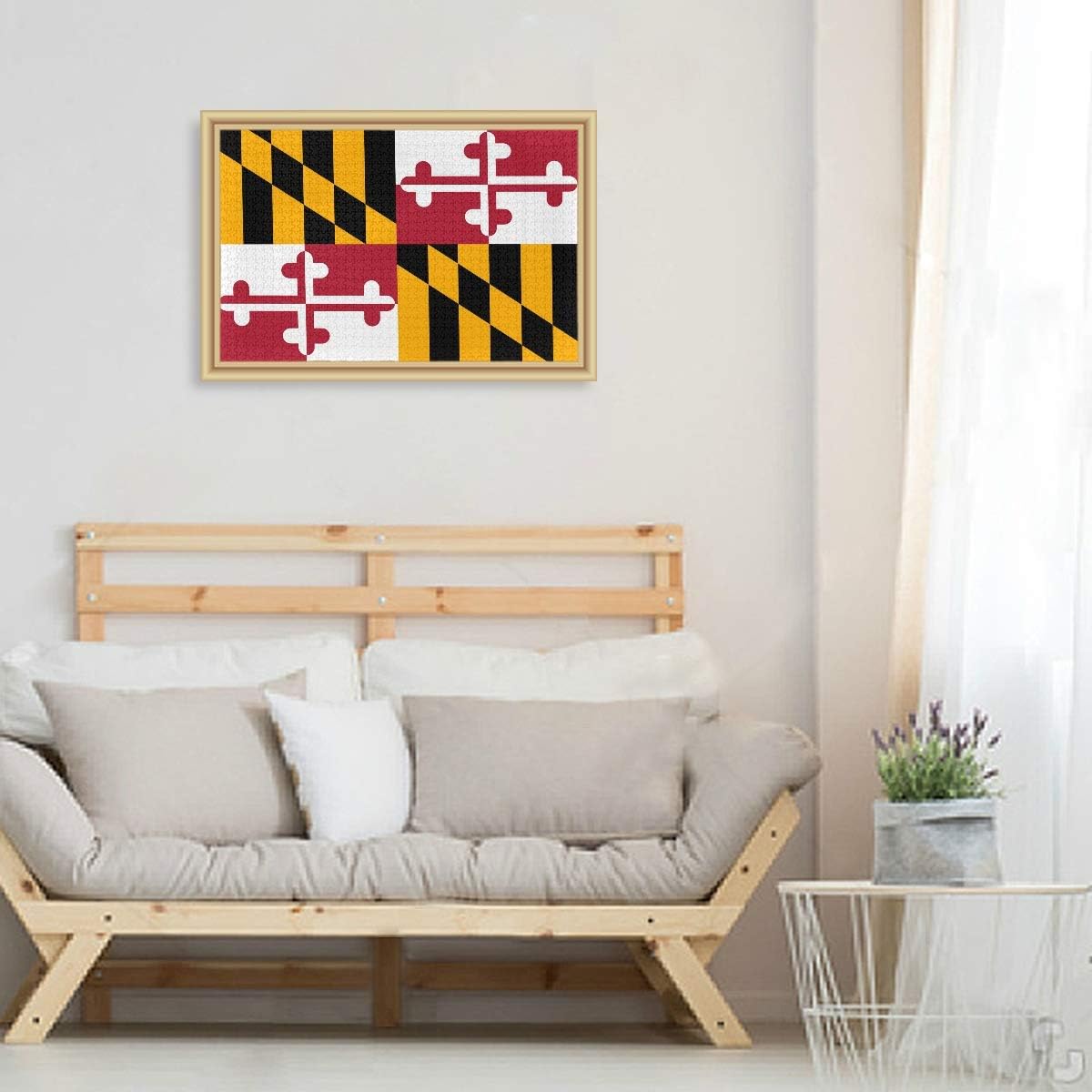 Maryland Flag USA State Flag Jigsaw Puzzles 500 Pieces Puzzle for Adults Kids DIY Gift