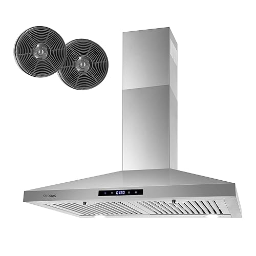 SNDOAS Range Hood 30 inches,Stainless Steel Wall Mount Range Hood