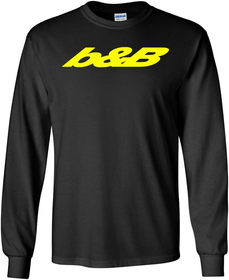 Post Malone b&B Yellow Logo Long Sleeve Shirt Beerbongs and Bentleys Black