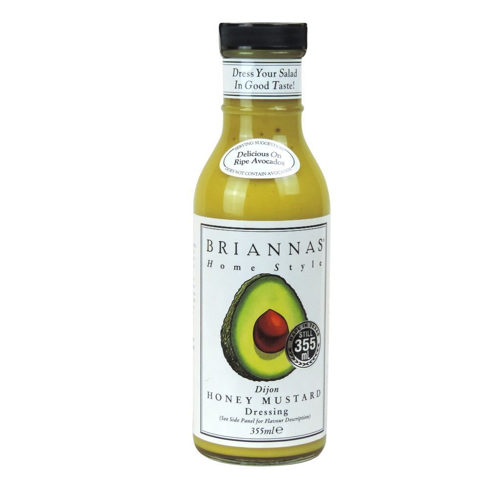 Briannas Casera Aderezo De Mostaza De Dijon De La Miel 355ml Paquete de 6