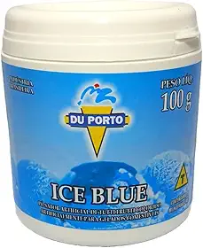 Base em Pó Para Sorvetes Picolés Geladinhos Vários Sabores (Ice Blue)