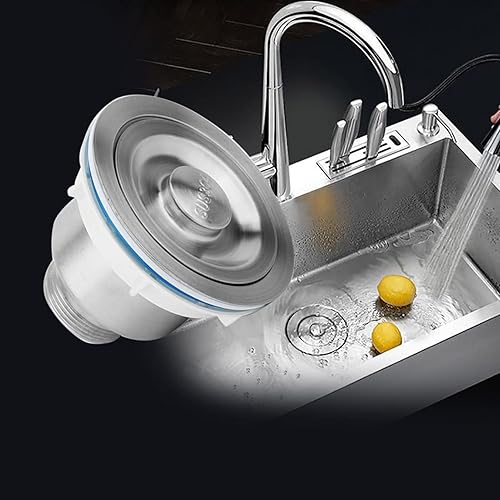 Miniatura 3 de Tapón de drenaje de fregadero de cocina de acero inoxidable, filtro de drenaje de alambre para drenaje, accesorios de alcantarillado,