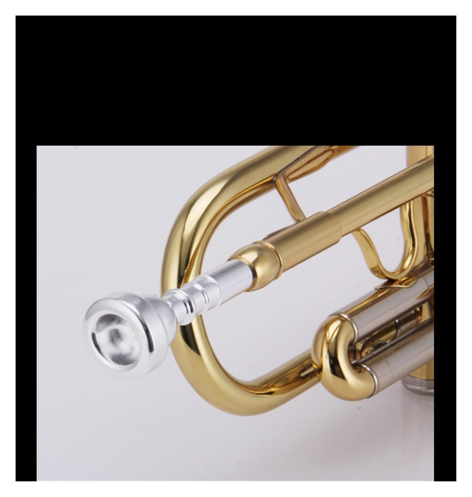 Professionell Trompete Einsteiger-Standard-B-Trompeteninstrument für Anfänger für Spielen professioneller Blasinstrumente