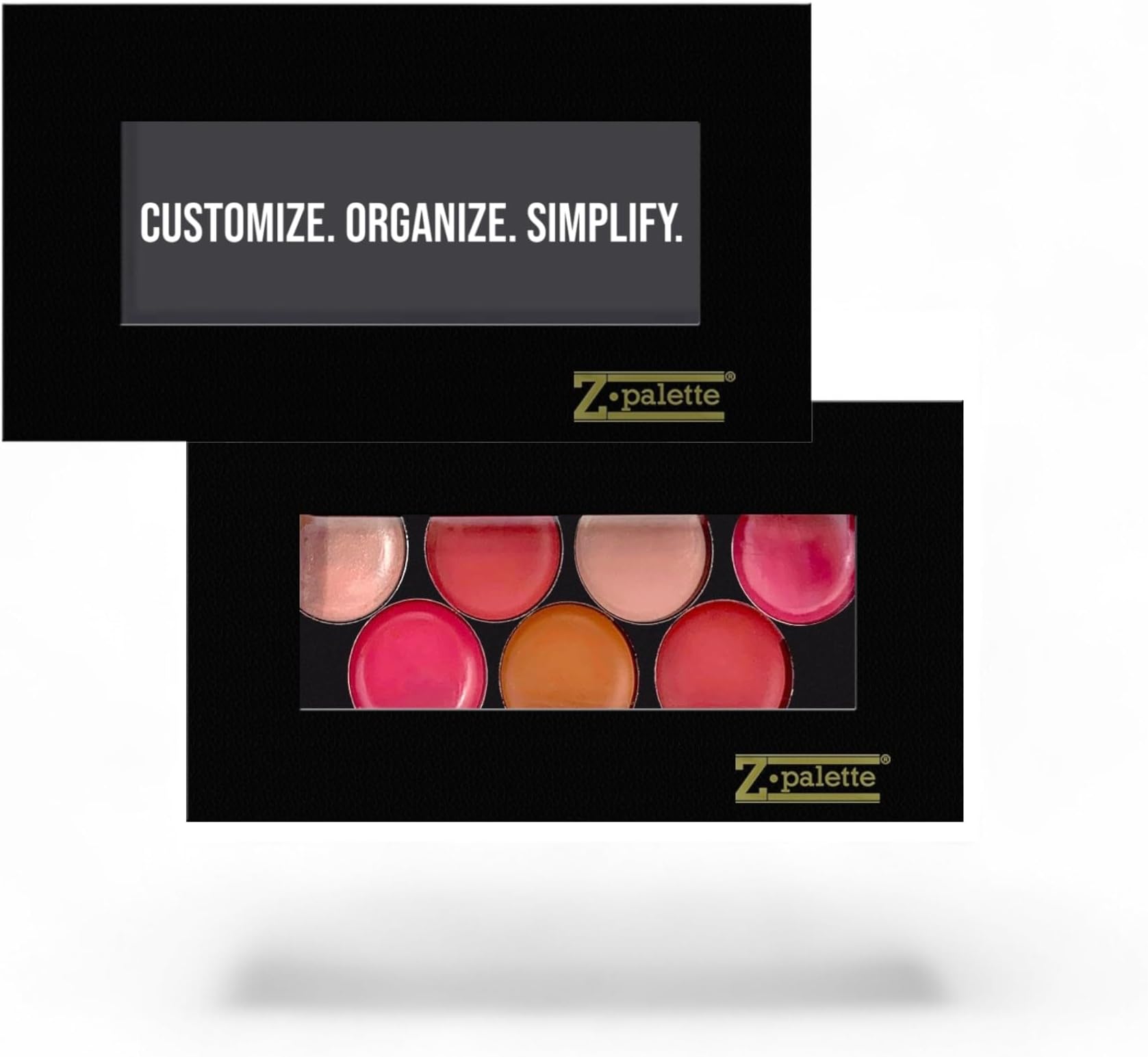 Z Palette Empty Magnetic Makeup Palette with Clear Window (Black, Mini)