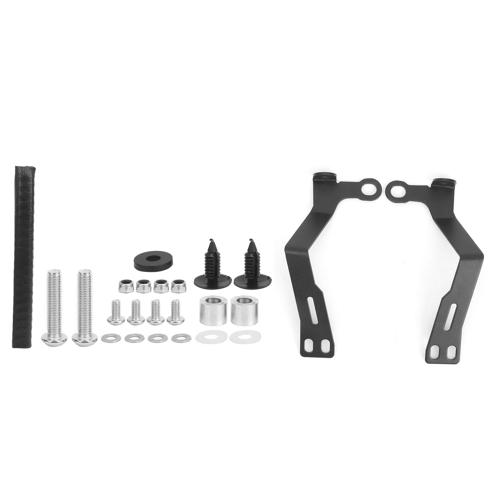 Cubierta para parabrisas de motocicleta universal en aluminio negro, compatible con Pure y Scrambler (2014-2020), instalación sencilla protección óptima contra viento escombros