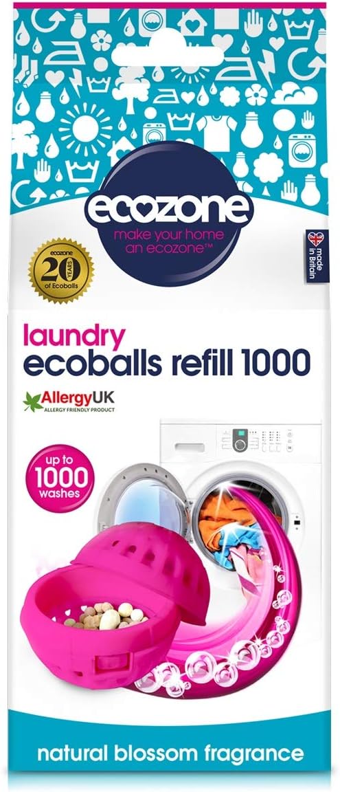 EcozoneLaundry Ecoballs Refill Pack, Natural Blossom, 1000 Washes