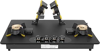 Faber Liftable Burners Hob - 80cm Black Glass| Auto Ignition| FFD| Cast Iron Pan Support| Premium Knobs| 2Yr Comprehensive Warranty, 5Yr on Glass, Burners & Valves| Hob Magiclift HT804 BR CI AI
