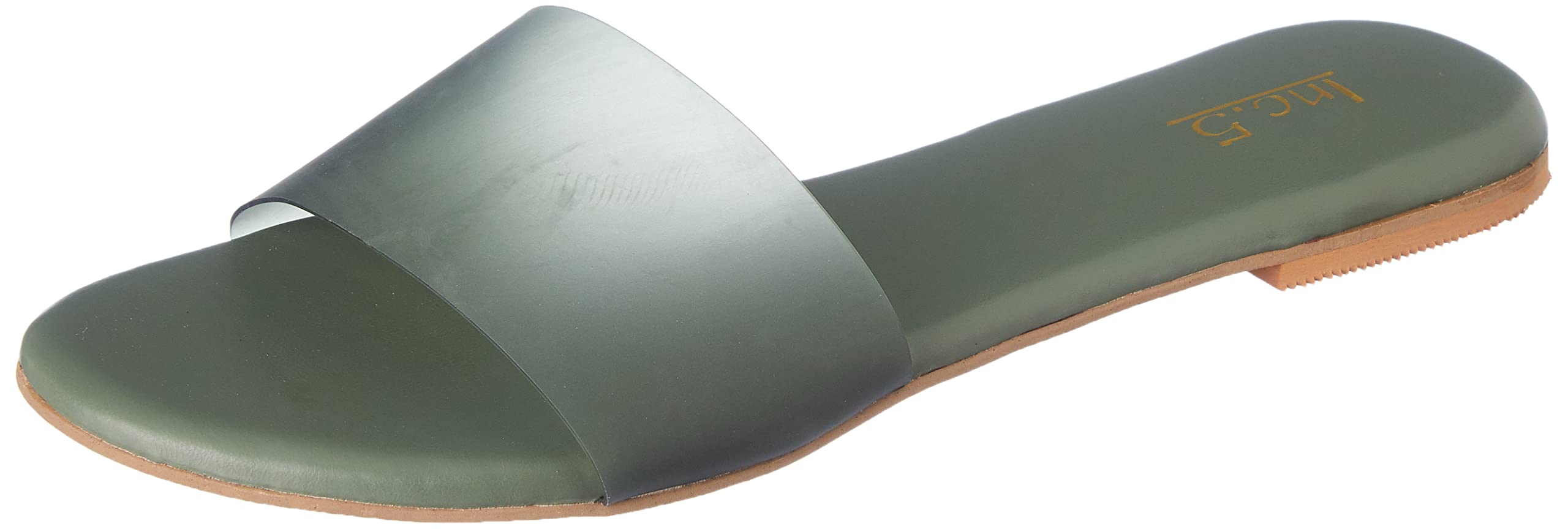 Inc.5 Flat Transparent Mules Sandal For Women_990095_GREEN_6_UK (B0BGKXHCQ9) Amazon Price History, Amazon Price Tracker