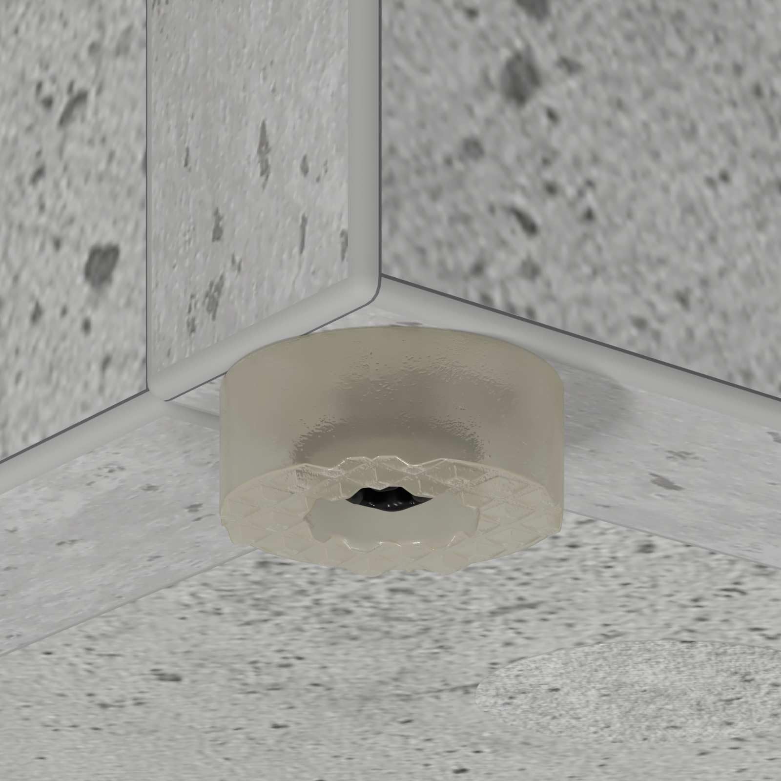 Portaombrelli in legno, moderno portaombrelli per corridoio e ingresso, design rettangolare, grigio cemento, 40 x 20 x 55,5 cm