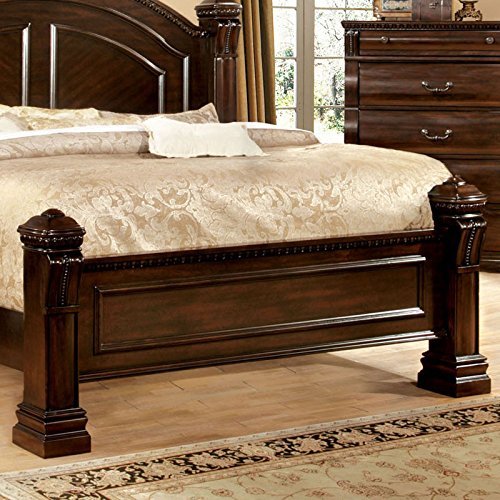 247Shopathome Bedroom Set, Queen, Cherry #TOP2