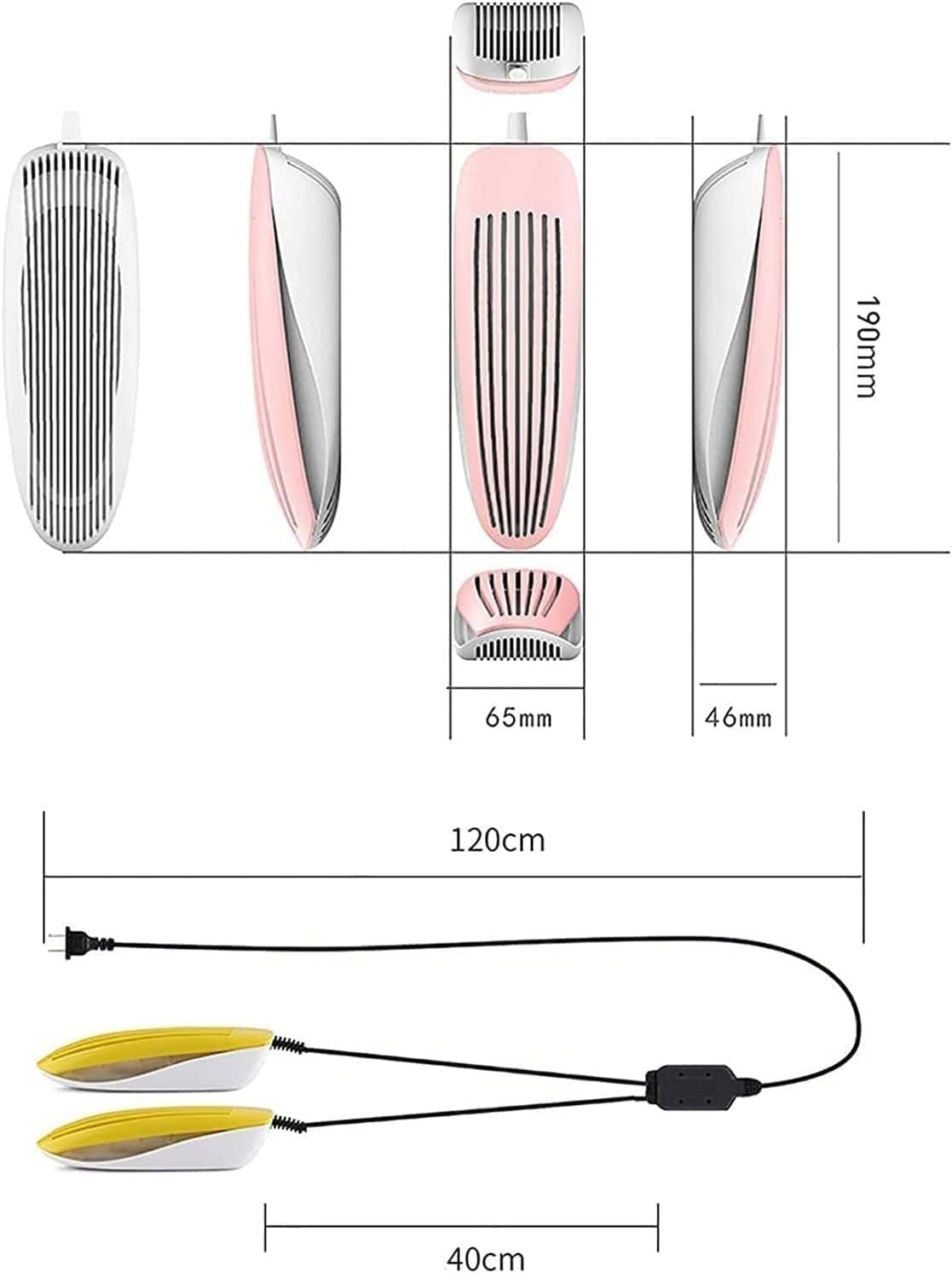 Sèche-chaussures électrique, sèche-chaussures de ski portable, sèche-gants à température constante circulation 360° et chaussures transpiration chaudes