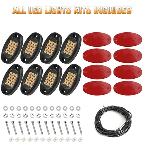 Winunite WINUNITE-SINGLE-COLOR 8 Pods White Rock Lights thumb #5