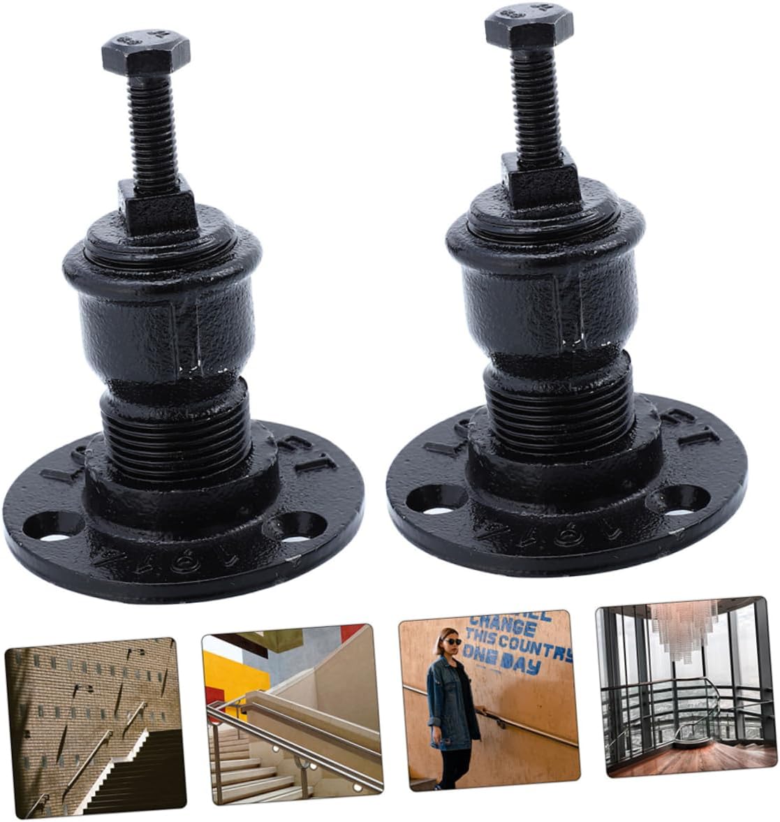 COHEALI 5pcs Professional Handrail Bracket Practical Wall Mounted Support for Indoor Outdoor Stairs Base Easy Installation Versatile Railing Hardware for Safety and Stability