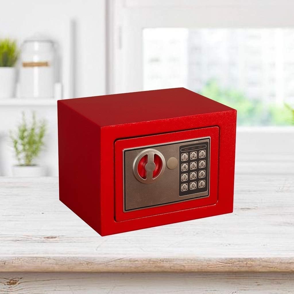 Password Safes，Digital Electronic Safe Box Small Home Office Security Safe with Digital Lock Wall Cabinet Safe for Valuables