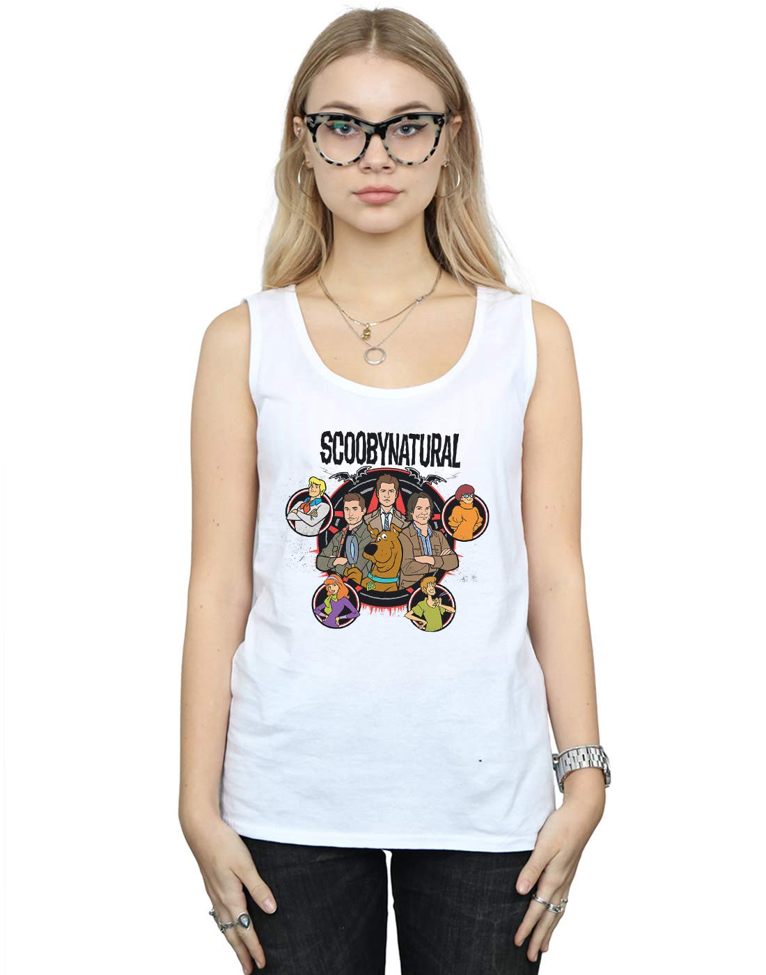 Scoobynatural Women's Characters Star Vest White XX-Large
