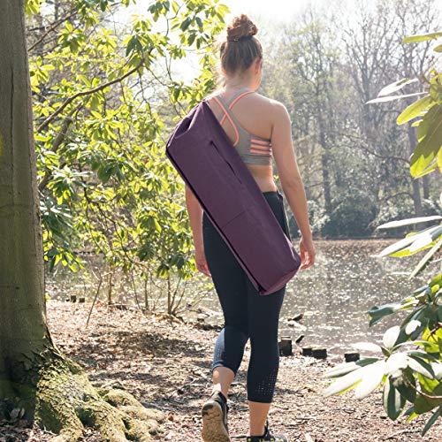 Yogatasche Navaris XXL aus Baumwolle für Yogamatten