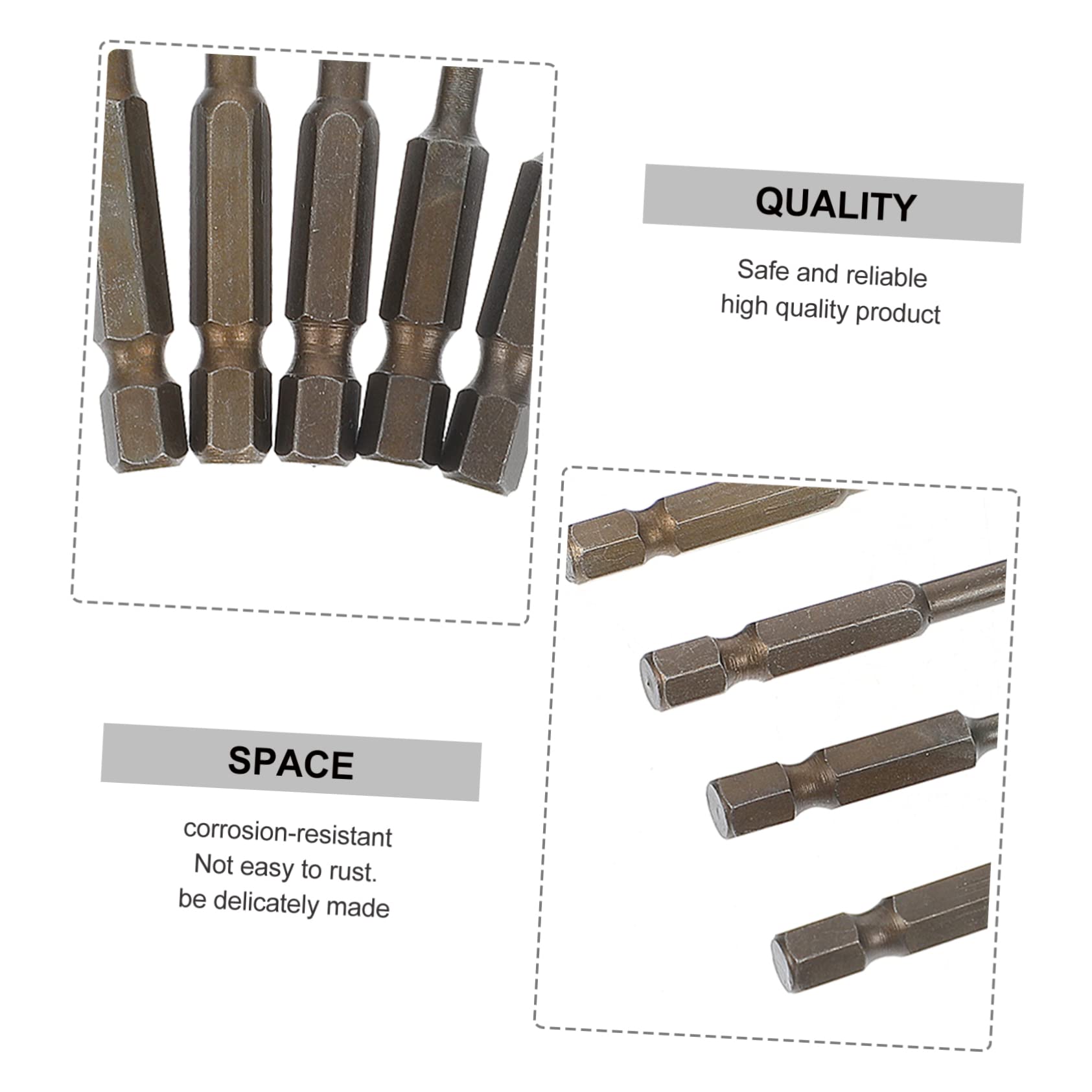 DOITOOL 21pezzi Punte Per Trapano Punte Tre Angoli Per Forare Piastrelle Ceramica e Resistente e Durevole Compatibile Con Macchine Da Forare e Avvitatori