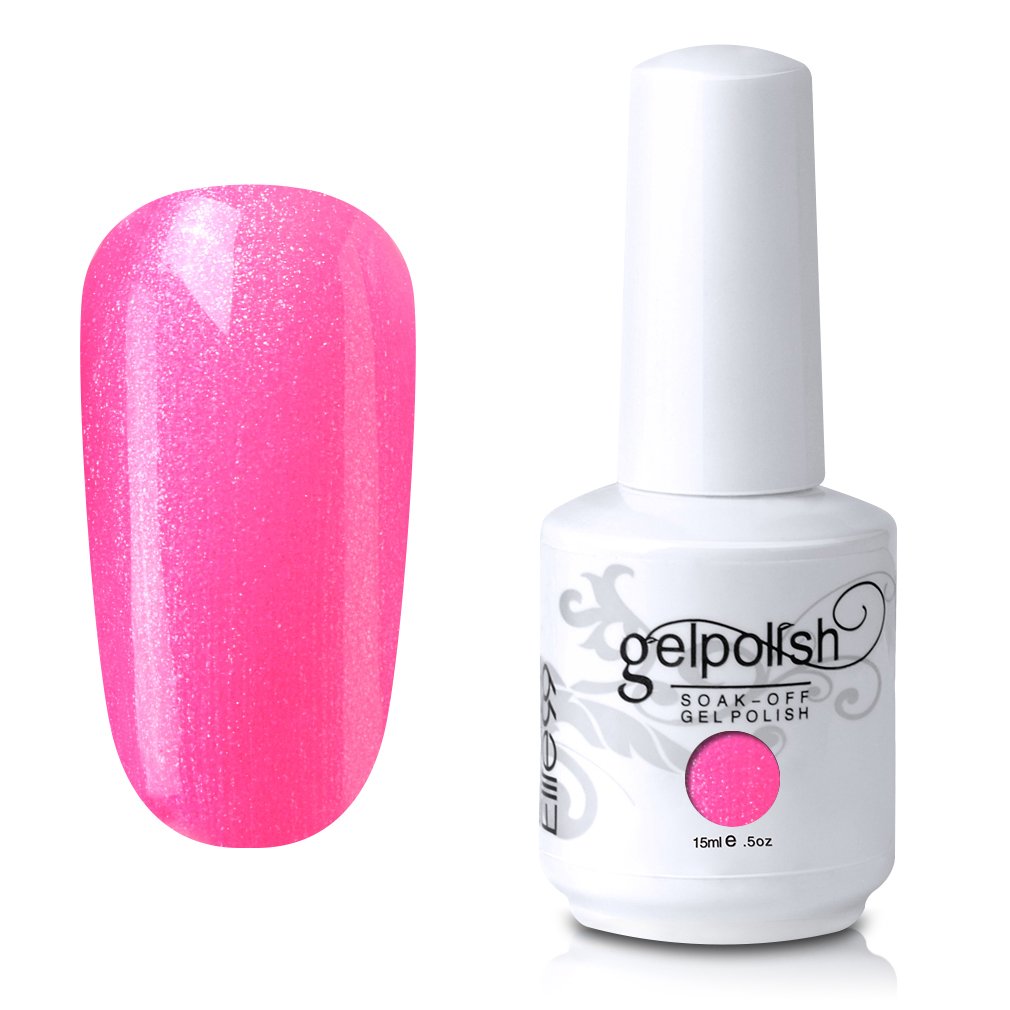 Elite99 Soak-Off UV LED Gel Polish Nail Art Manicure Lacquer Pearl Deep Pink 743 15ml