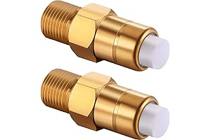 2 Pieces 1/4 Inch Thermal Relief Valve Replacement for Pressure Washers