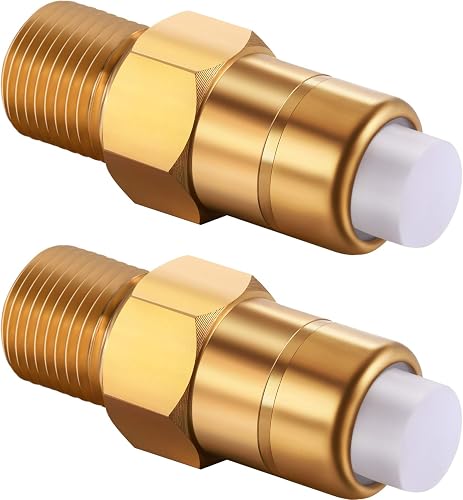 Hotop 2 Pieces 1/4 Inch Pressure Washers Replacement Thermal Release Valve, 678169004, Brass