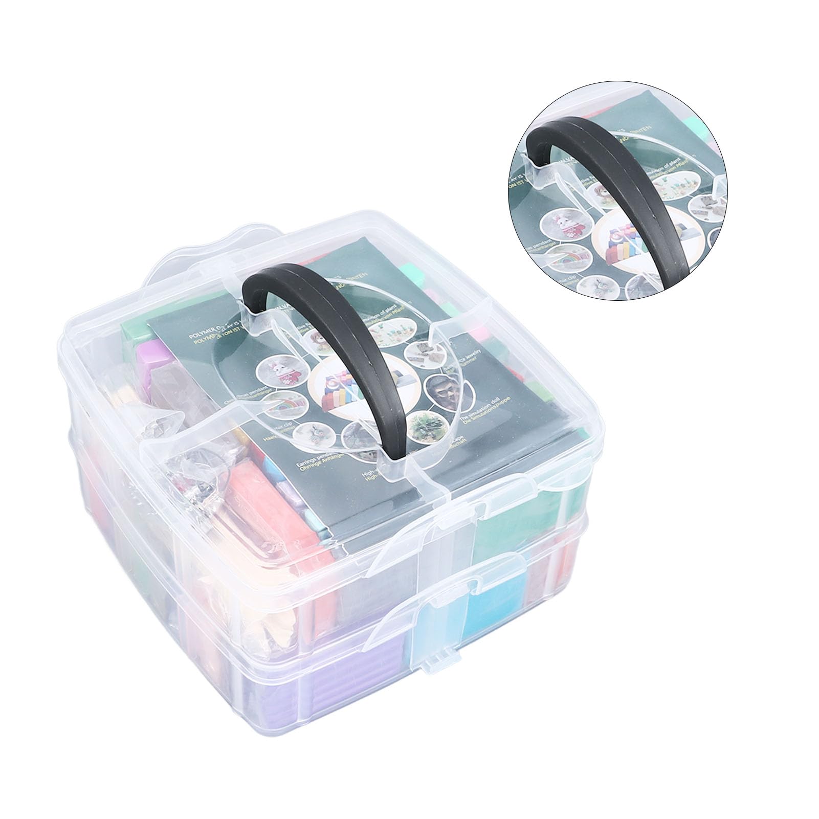 Set di argilla modellabile da 50 colori Set di argilla polimerica modellabile facile e per bambini di età superiore a 3 anni