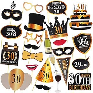 AIBAOBAO 35PCS 18th Birthday Photo Booth Props, Rose Gold 18th Birthday Decorations for Girls Women, Funny DIY Kit 18th Birthday Selfie Props Party Supplies Decoration and Favors