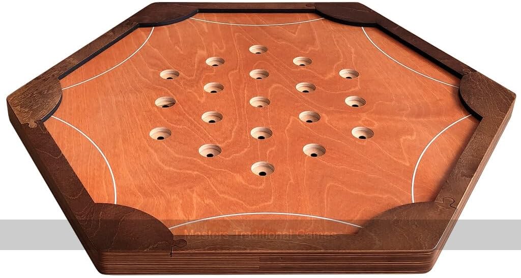 Pitrush - Disk Flicking Action Game (Beech / Walnut Board)