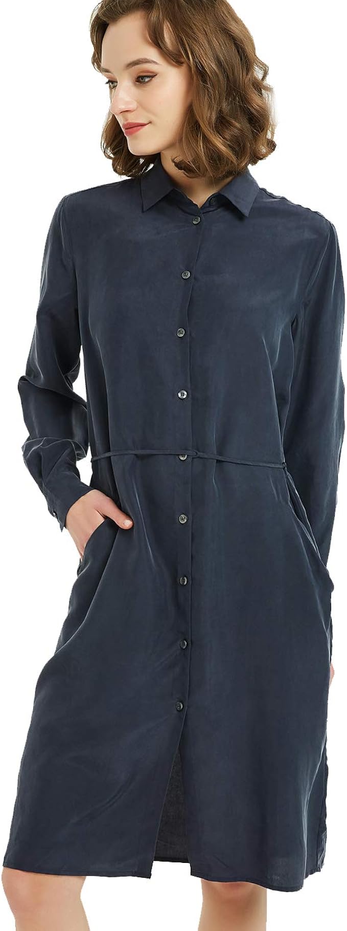 button down dress women