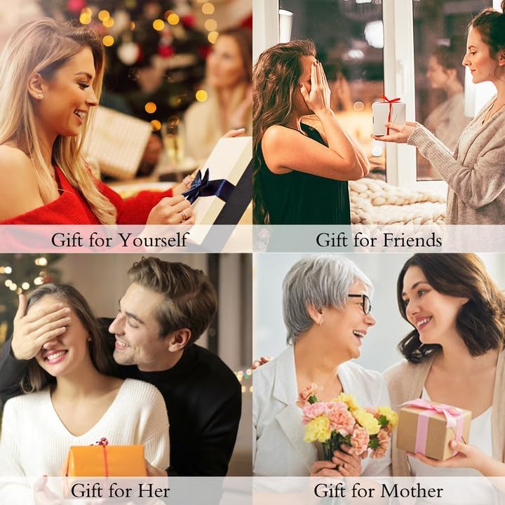 YYB Christmas Gifts for Women Cross Necklace for Women Sterling Silver Birthstone Necklace Birth Month Flower Catholic Gifts Birthday Holiday Gift for Her - Image 5