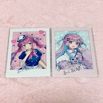 希少 湊あくあ 新刊セット C100 チェキ風カード Amazon.co.jp: ホロ