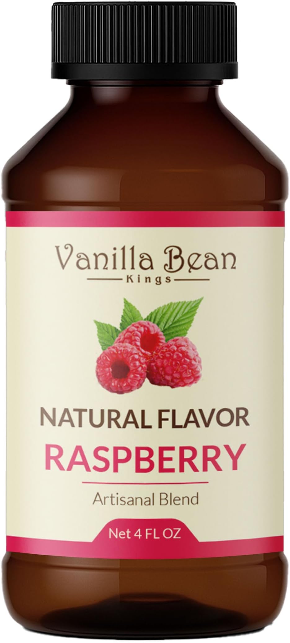 Pure Raspberry Extract for Baking and Flavoring - 4 OZ - Premium Quality Natural Flavors for Baked Goods, Desserts, & Cooking