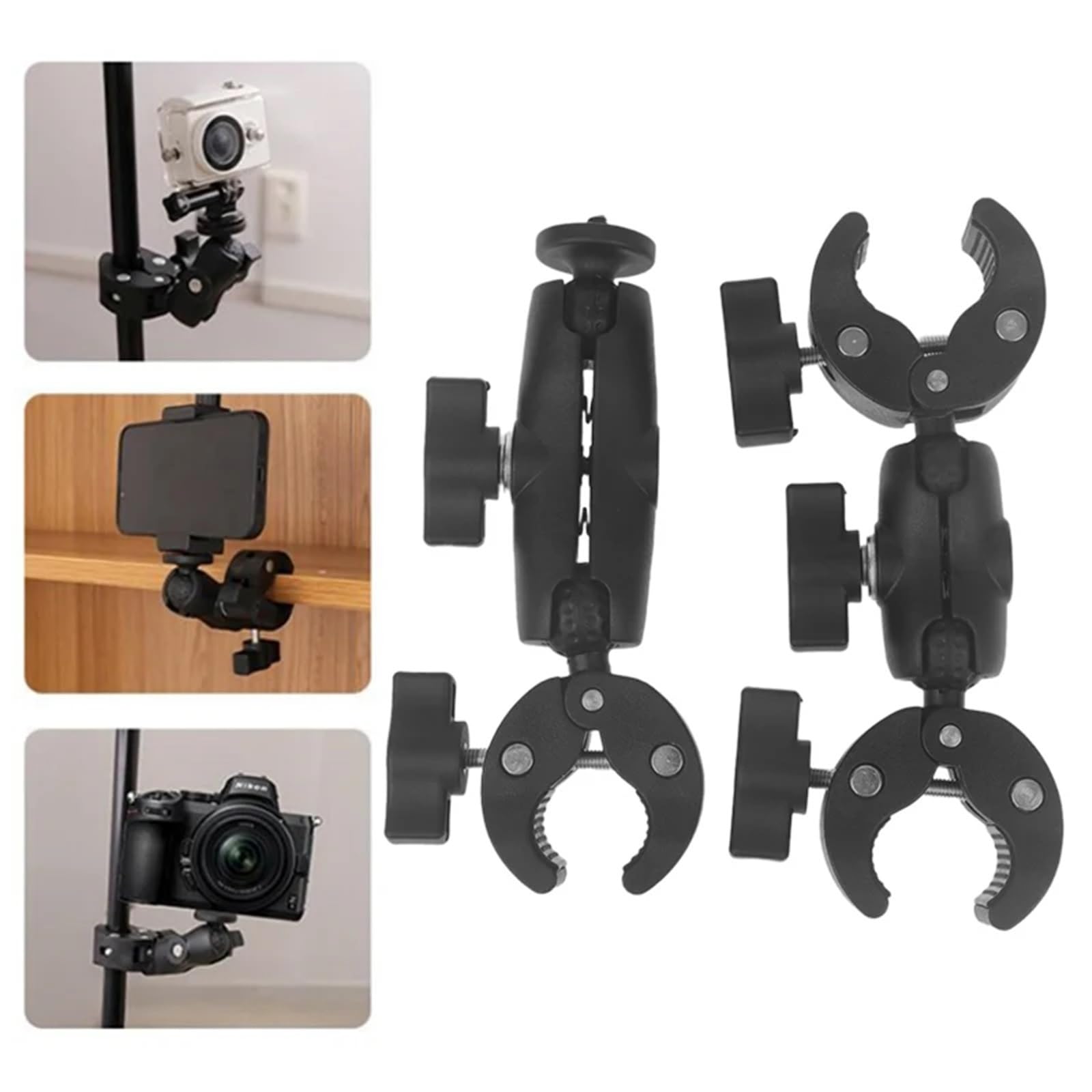 Compatibile con GoPro e Insta360 Supporto for Manubrio for Bicicletta Moto for Action Cam(9inch A)
