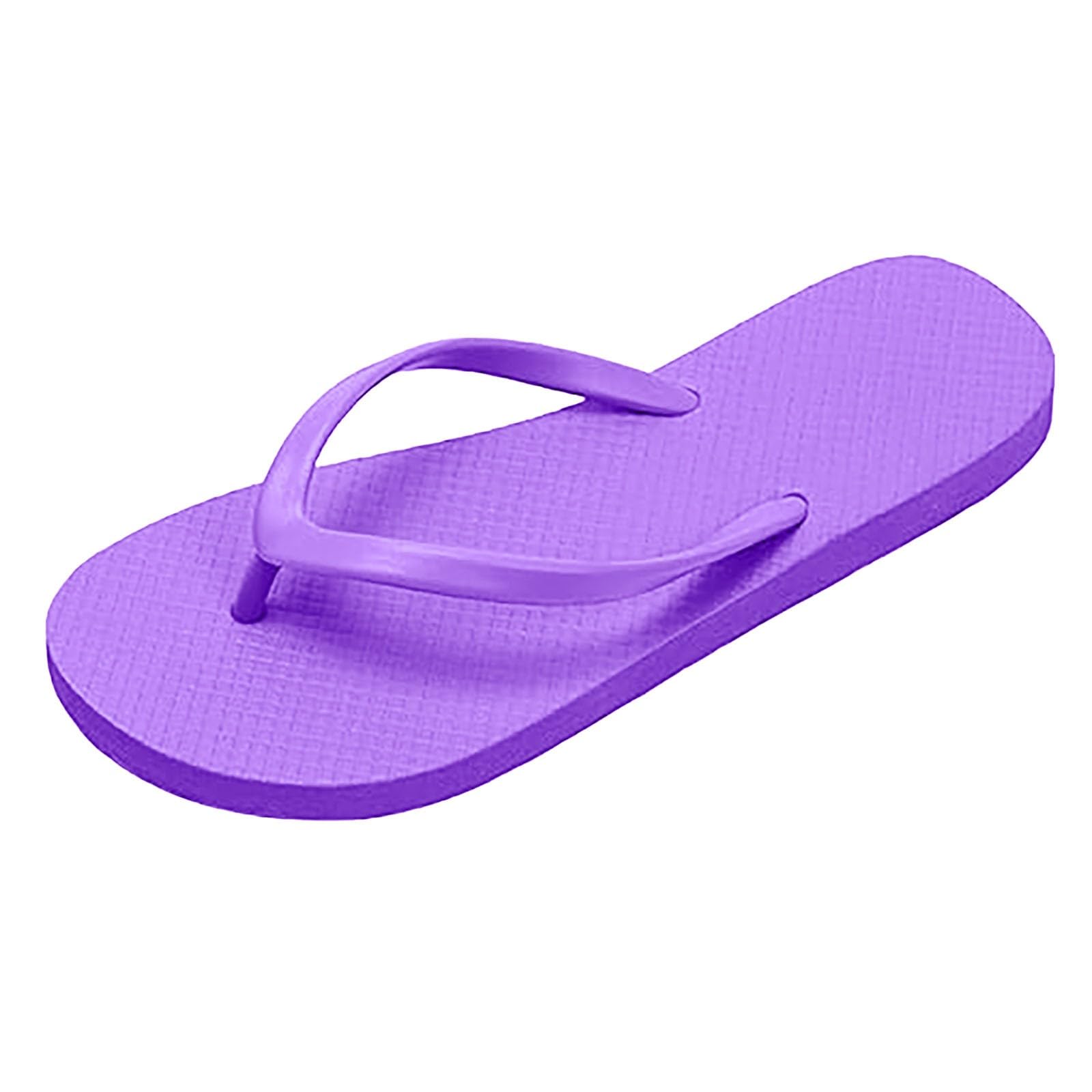 Flip Flops for Women Bathroom, Basic Lightweight Beach Flat Thong Sandals Comfortable Non-Slip Summer Sandals