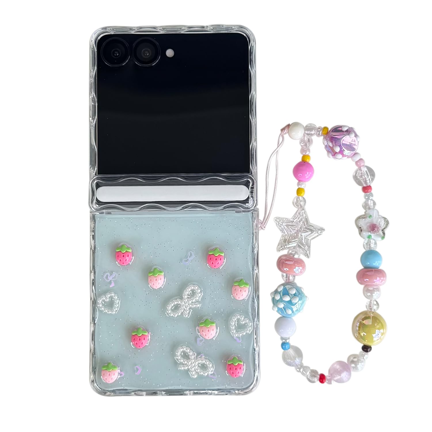 Carino Strap Custodia per Galaxy Z Flip 7 Cerniera Protettiva