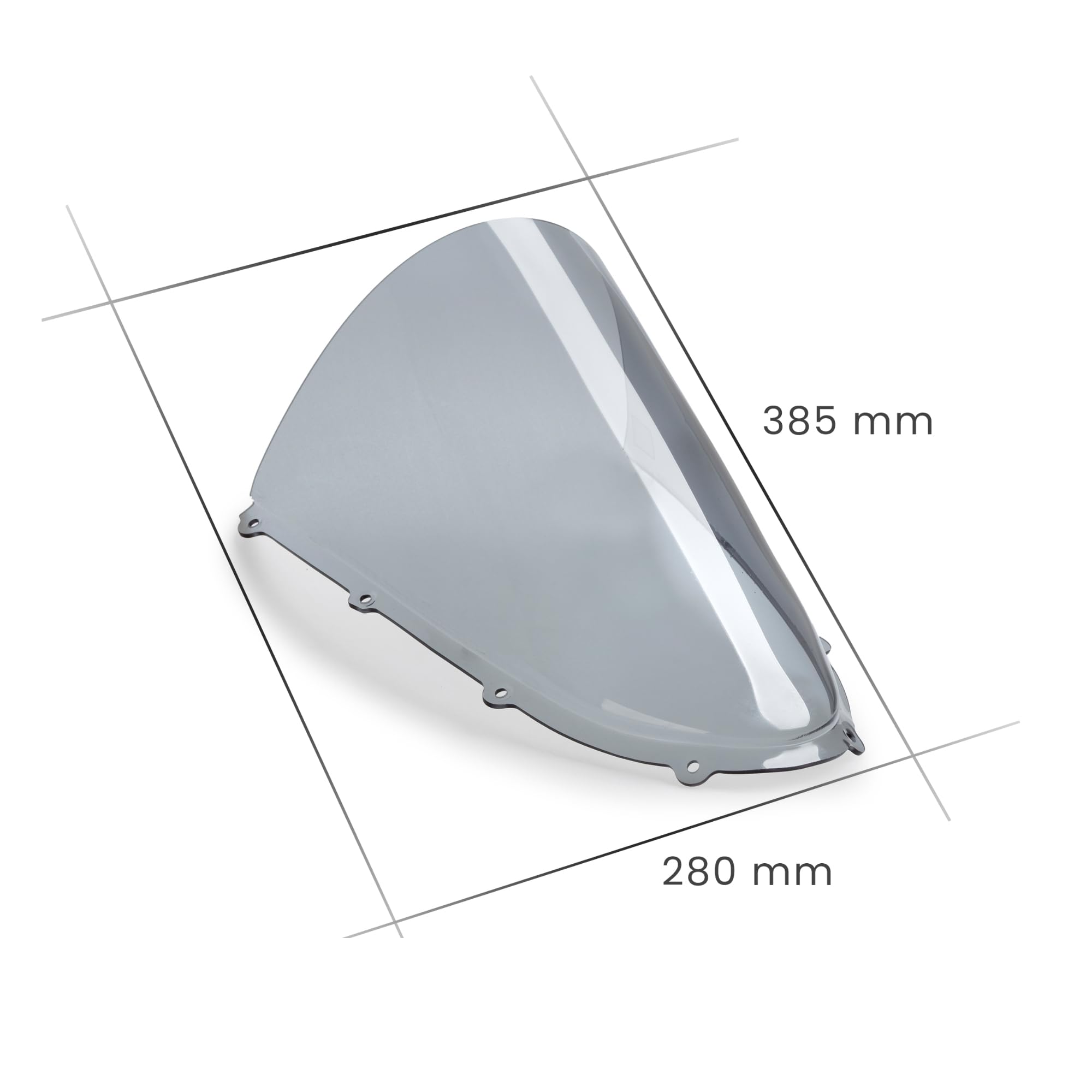 Cupolino Parabrezza Plexiglass JD9 Racer TRASPARENTE COMPATIBILE CON DUCATI PANIGALE V4, V4S, V4R 2025-2026