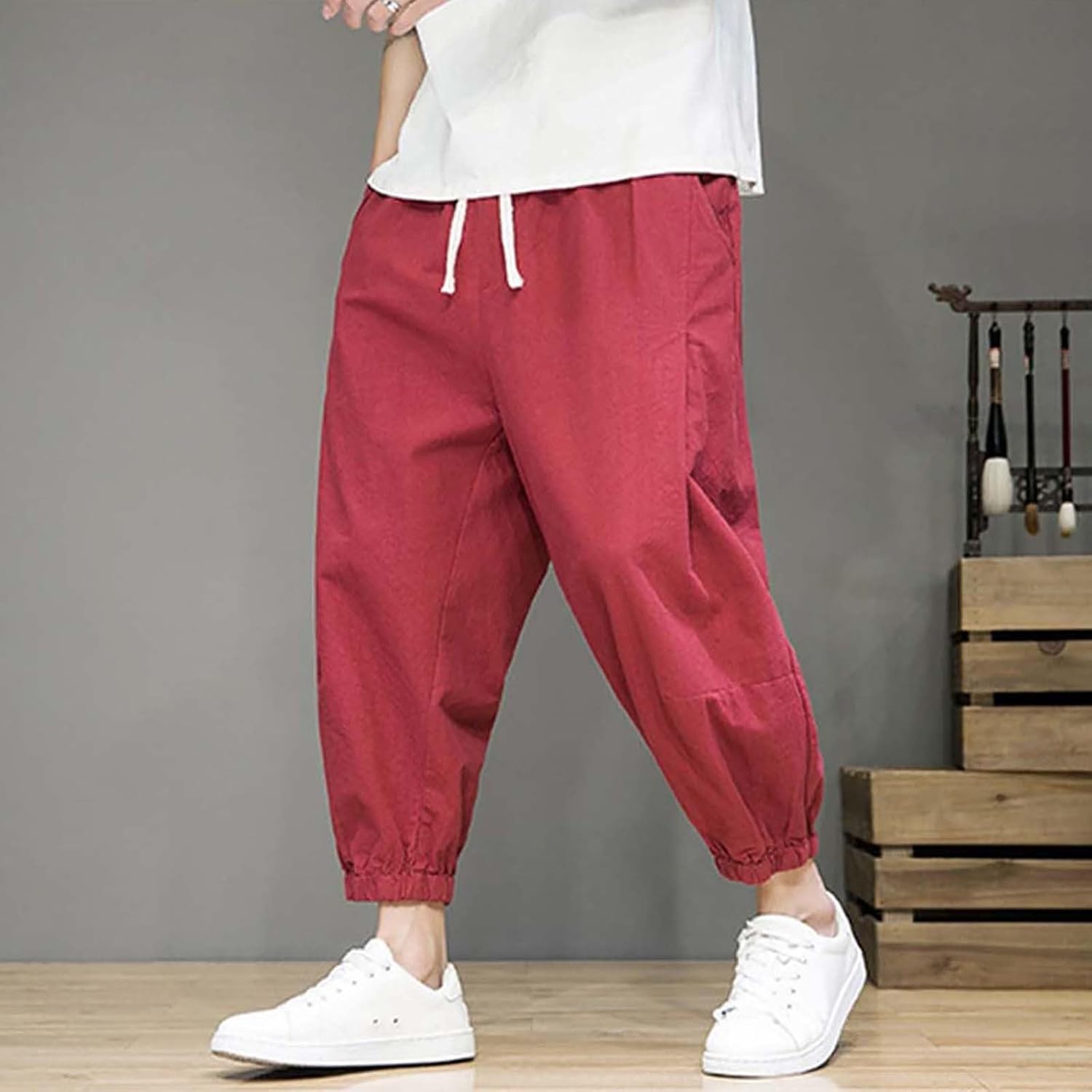 【100】チューリップ　サルエルパンツ　ハンドメイド　ズボン 100】チューリップサルエルパンツハンドメイドズボン