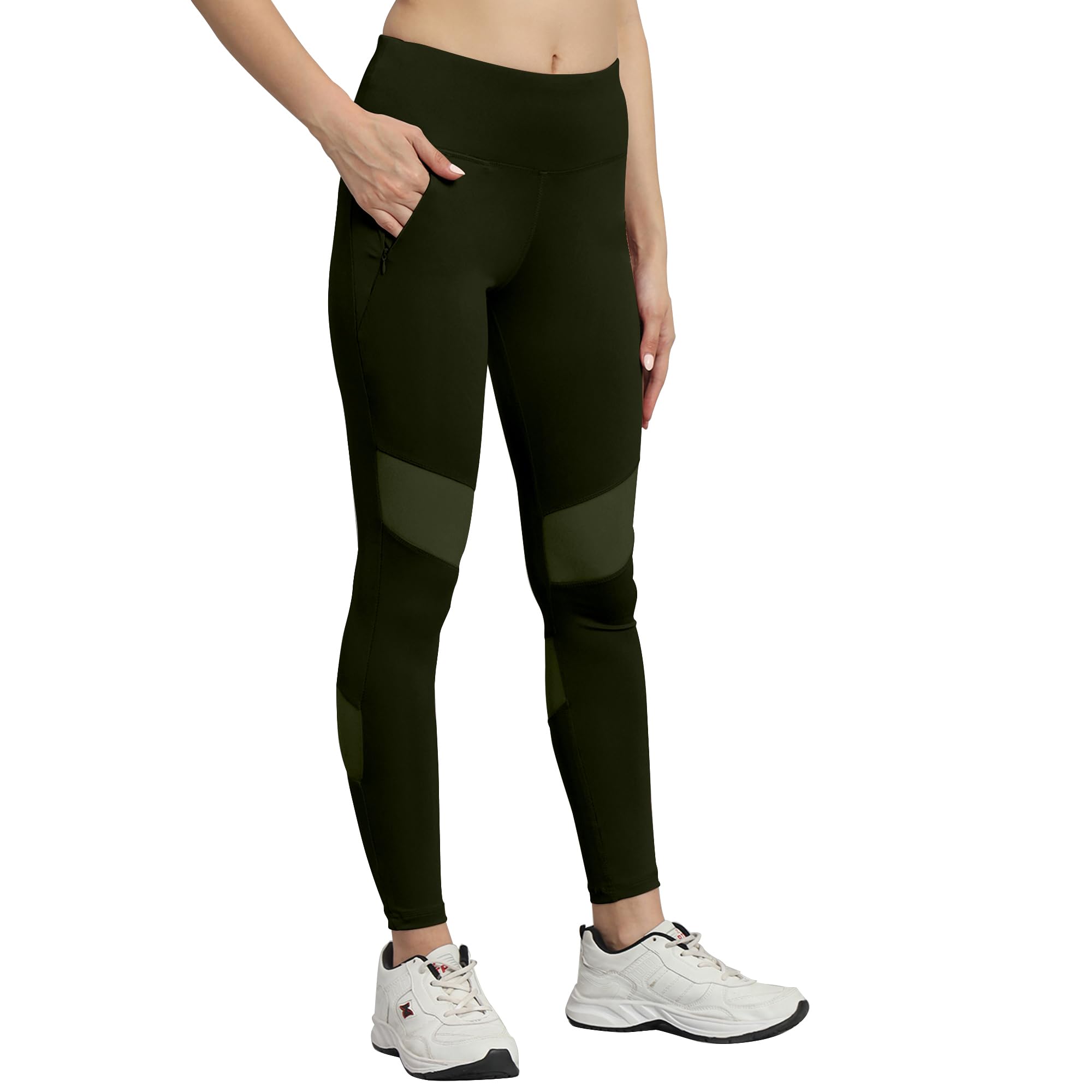 Active Yoga Pants for Women Gym High Waist with Pocket, Tummy Control, Workout Pants 4 Way Stretch Yoga Leggings-image-9