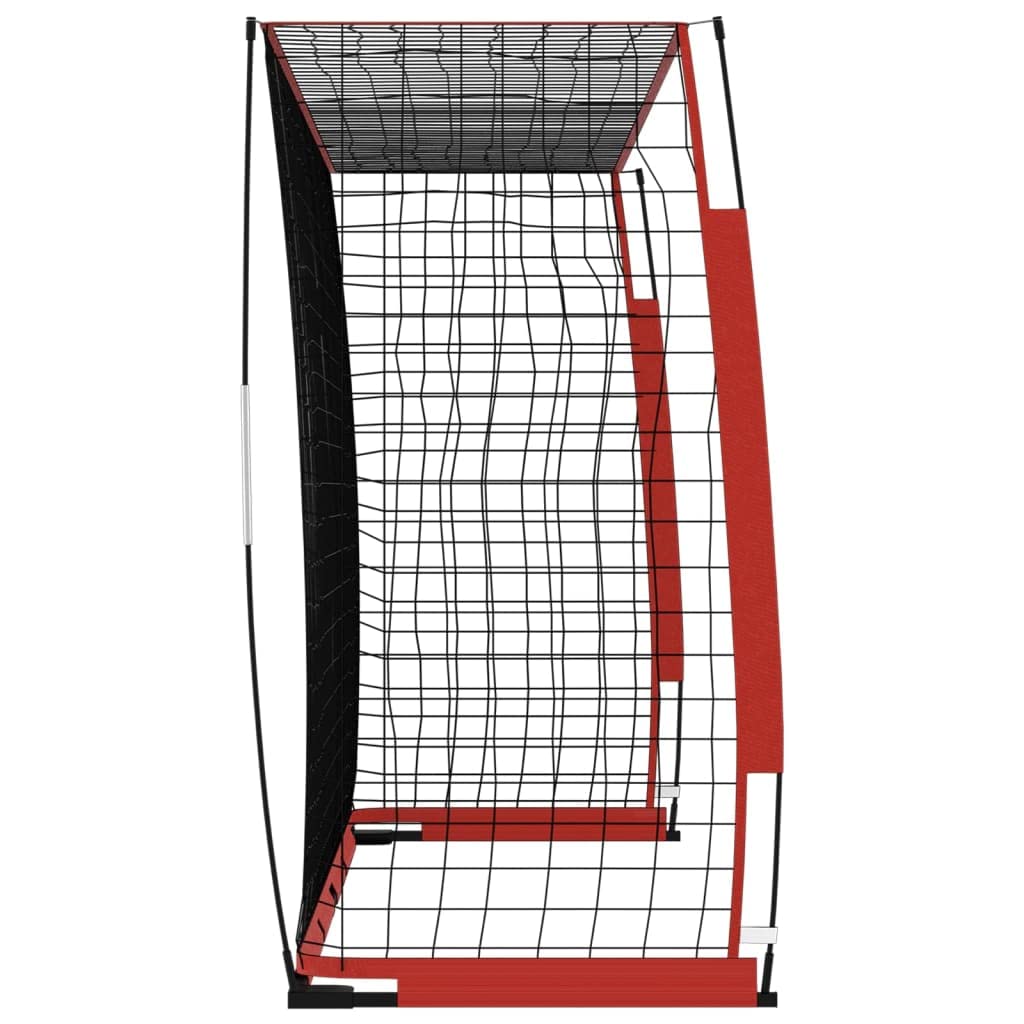 Portería de fútbol plegable, 184 x 91 x 124,5 cm, marco de acero