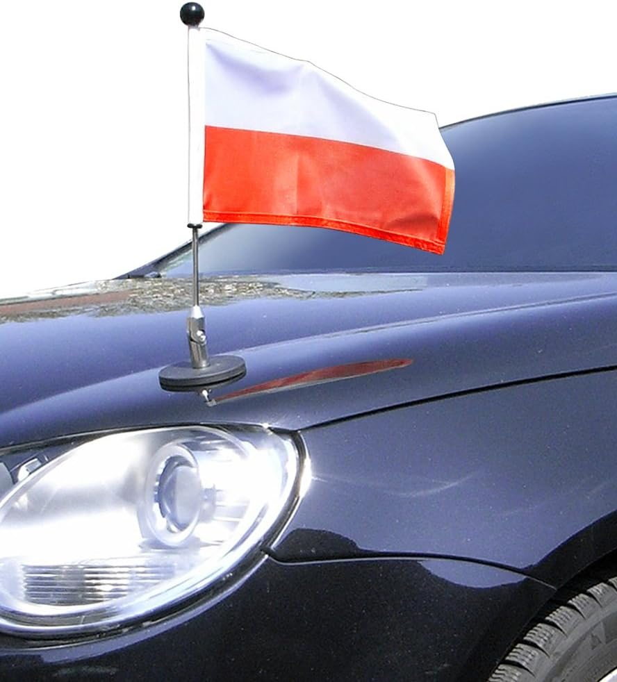 Magnetic Bonnet Car Flag Diplomat-1 Poland