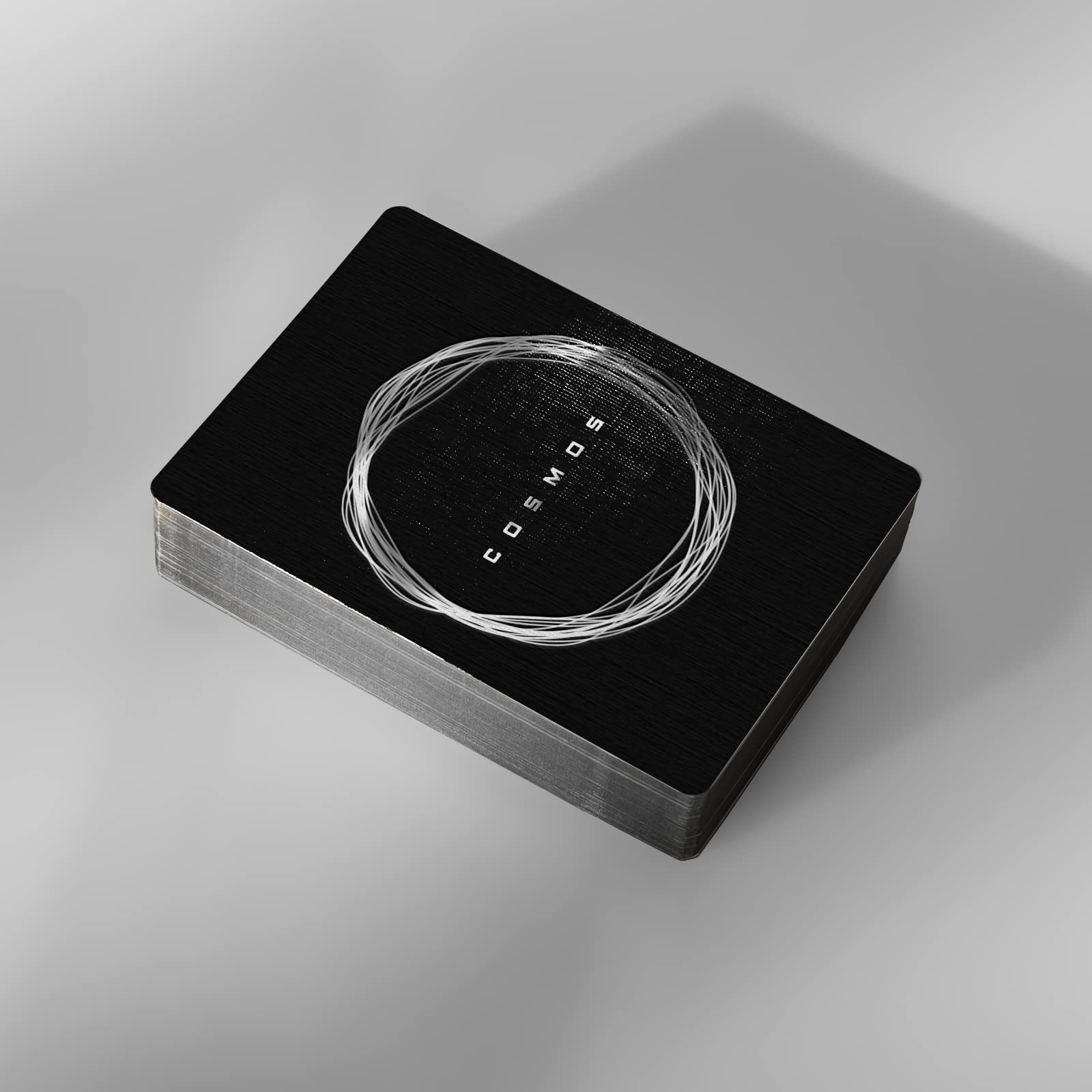 Cosmos playing cards: Space-Themed for Astronomy Enthusiasts with Galaxy Planets - Black Hole, Sun, Mars, Moon... (Platinum Gilded)