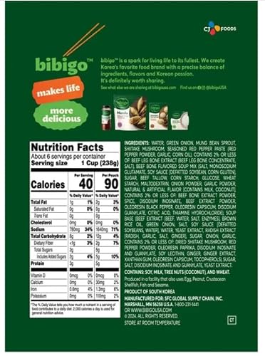 Bibigo Spicy Mushroom Soup 3-17.6 Ounces Pouches - Thumbnail 2