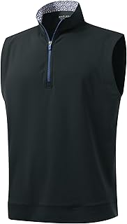 Dry-Fit Quarter-Zip Golf Vest