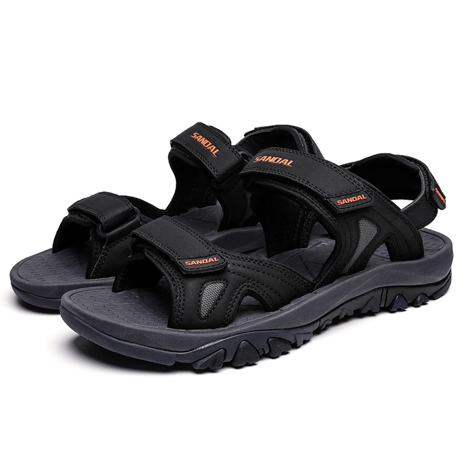 Sandalias Playa Hombre Suela de Goma Malla Transpirable con Bandas Ajustables Senderismo Casual Chanclas Piscina Zapas Calzado Sandalia Punta Reforzada Secado Rapido para Trekking Exterior