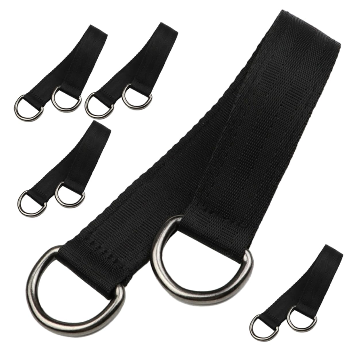 BESPORTBLE 25piezas Cintas Fijas para Columpios con Argollas Inoxidable Cuerdas De Hamaca para Exterior para Camping y Actividades