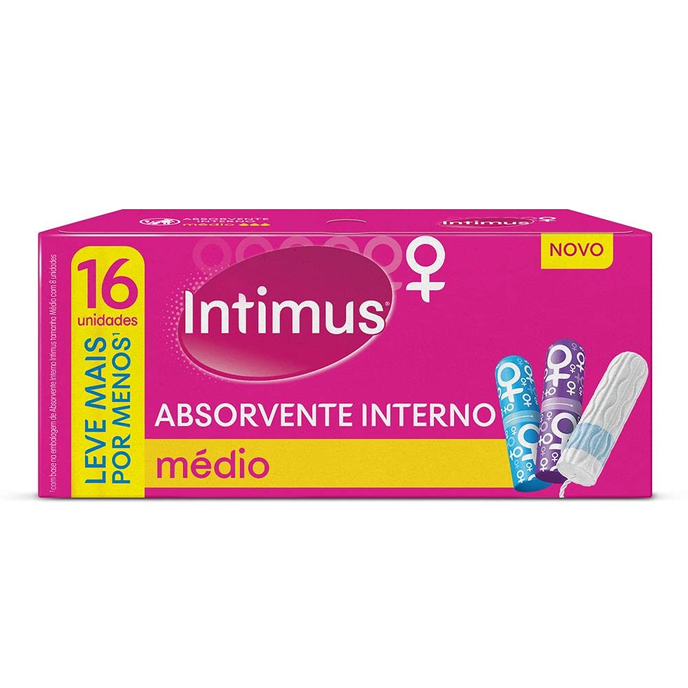Absorvente Interno Intimus® Discreto Médio - 16 un