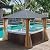 Aoodor 10 x 10 ft. Wooden Finish Coated Aluminum Frame Gazebo with Hardtop Roof, Outdoor Gazebos with Curtains and Nettings, for Patio Backyard Deck and Lawns
