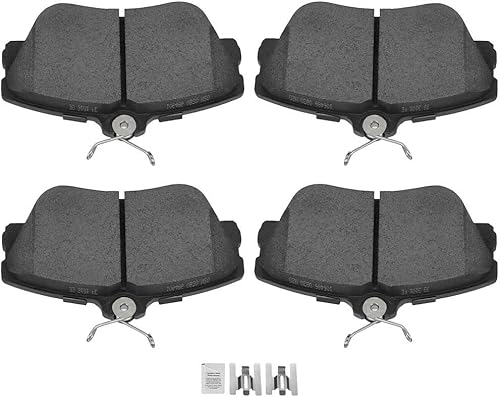 SCITOO Juego de pastillas de freno semimetálicas delanteras D598 para Ford para Taurus/Thunderbird, para Lincoln Continental/Mark VIII, para Mercury